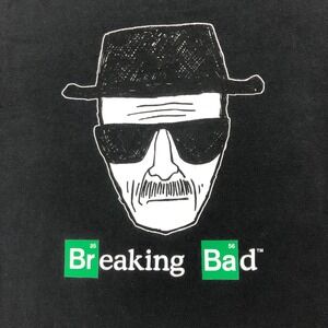 Breaking Bad Walter White Graphic Print T-Shirt Black Men's Size 2XL
